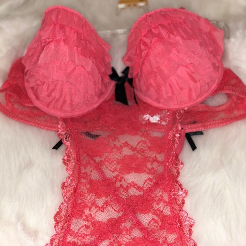 Pink Lingerie for Valentines Day💞❣️Corset top/1pc
